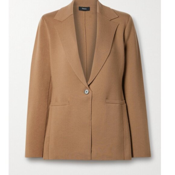 Thoery Etiennette Merino Wool-blend Blazer - Picture 2 of 3